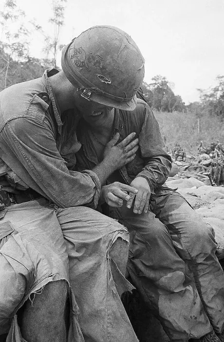 Framed Print : Soldier Breaks Down In Vietnam Framed Print : Soldier Breaks Down In Vietnam