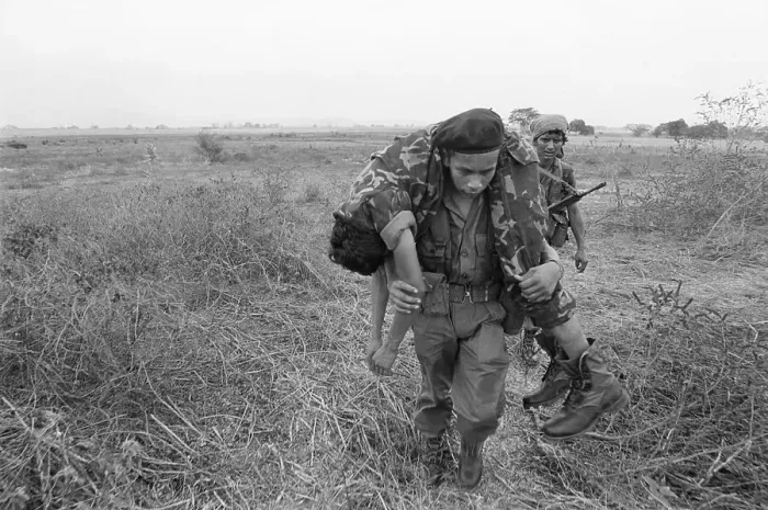 Framed Print : Soldier Carrying Wounded Comrade Framed Print : Soldier Carrying Wounded Comrade