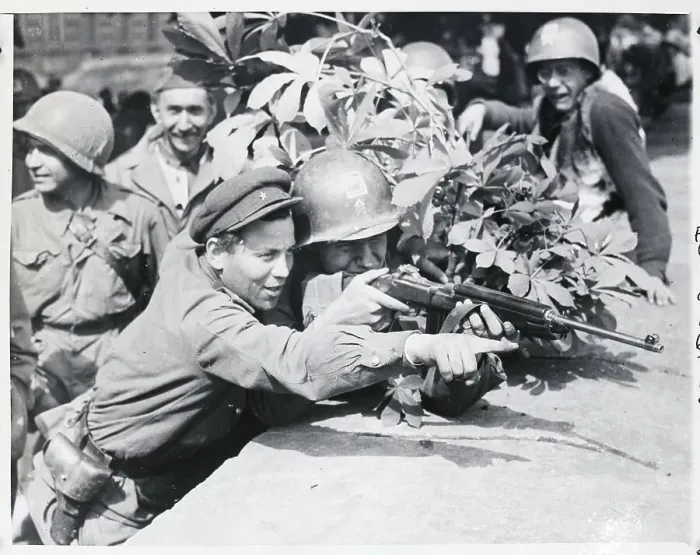 Framed Print : Soldier Gives Lesson On Handling Rifle Framed Print : Soldier Gives Lesson On Handling Rifle