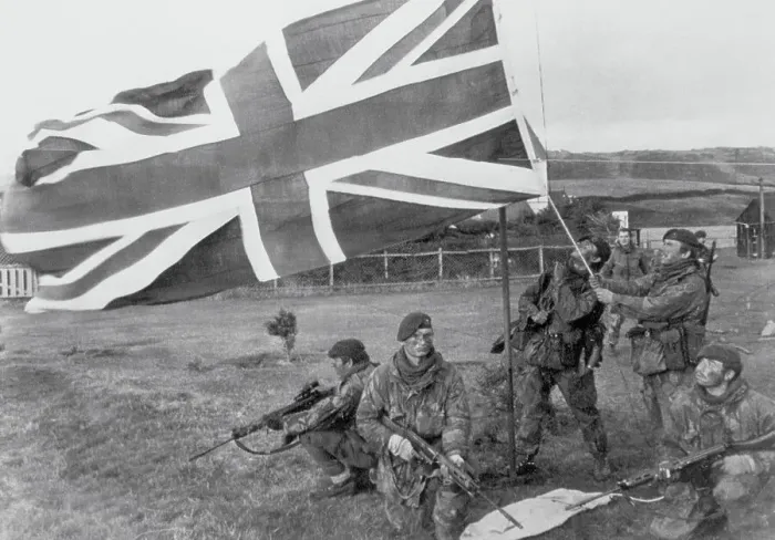 Framed Print : Soldier Hoisting Union Flag Framed Print : Soldier Hoisting Union Flag