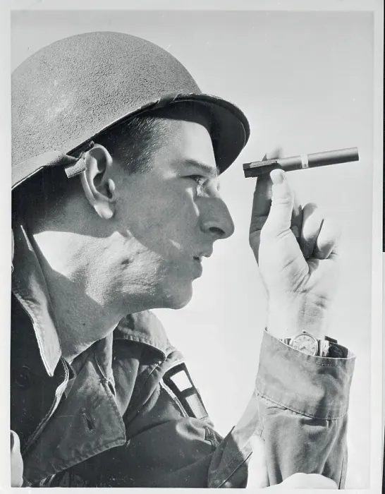 Framed Print : Soldier Holding Radiation Detection Device Framed Print : Soldier Holding Radiation Detection Device