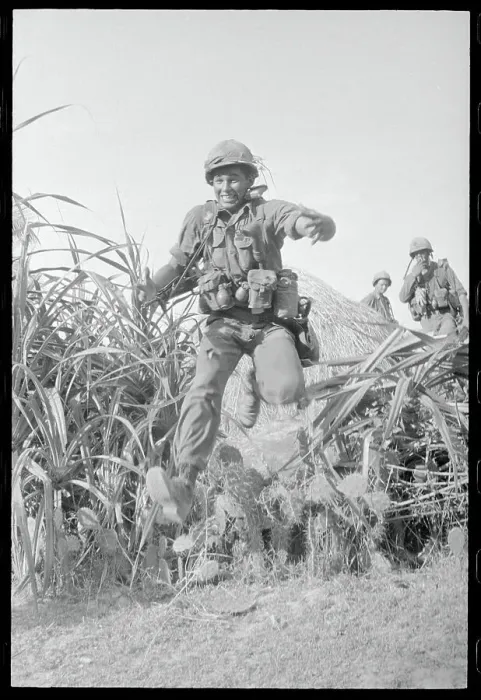 Framed Print : Soldier Leaping Over a Cactus Hedge Framed Print : Soldier Leaping Over a Cactus Hedge