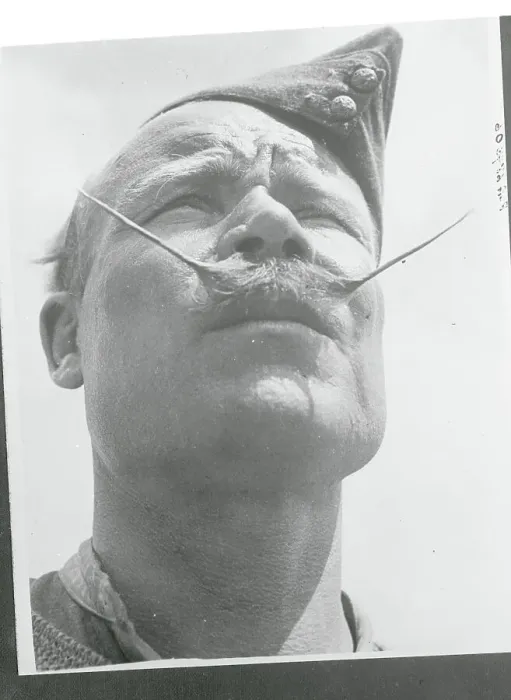 Framed Print : Soldier with Long Moustache Framed Print : Soldier with Long Moustache