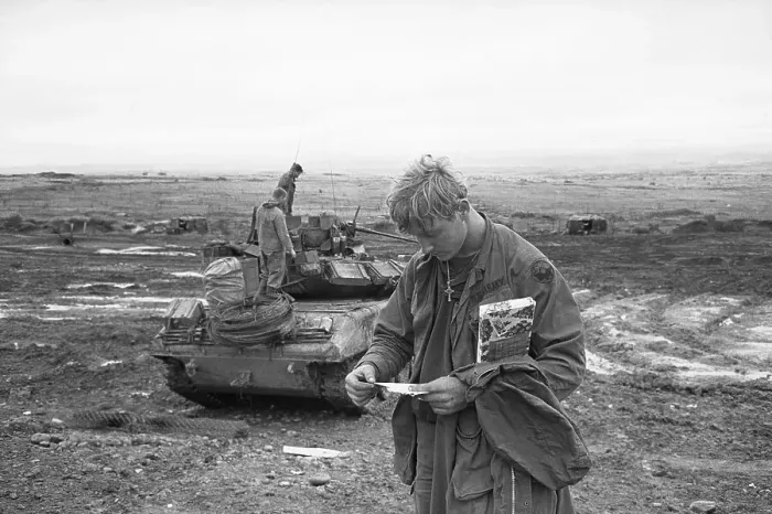 Framed Print : Soldier Reading Letter Framed Print : Soldier Reading Letter