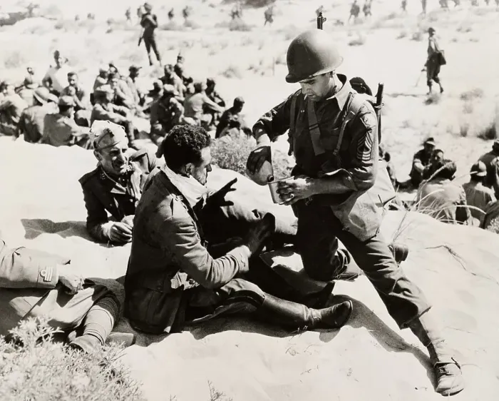 Framed Print : Soldier Sharing Water Framed Print : Soldier Sharing Water