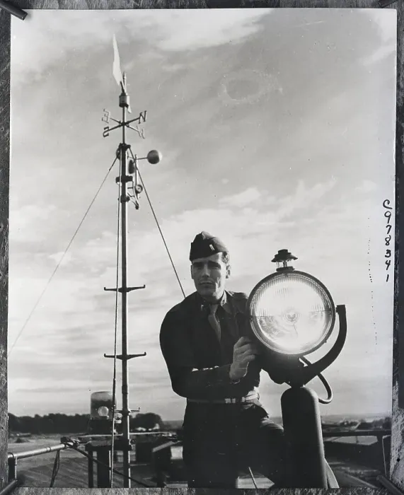 Framed Print : Soldier Speaking to Bombers in the Air Framed Print : Soldier Speaking to Bombers in the Air