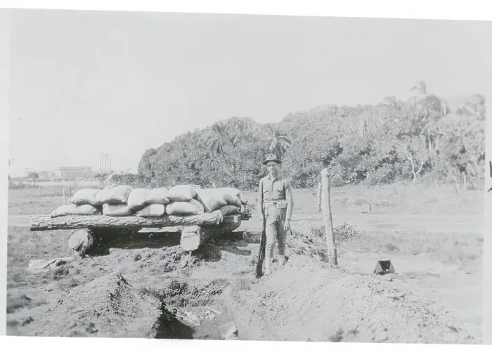 Framed Print : Soldier Standing Guard in Rural Area Framed Print : Soldier Standing Guard in Rural Area
