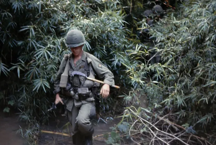 Framed Print : Soldier During Vietnam War Framed Print : Soldier During Vietnam War