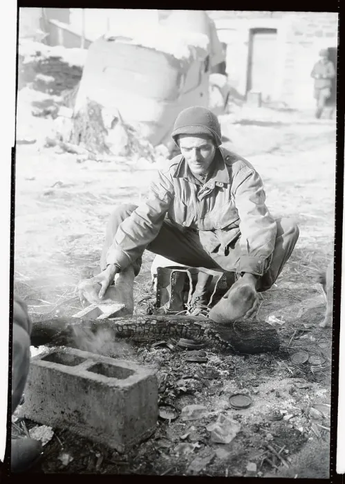 Framed Print : Soldier Warming His Feet Framed Print : Soldier Warming His Feet