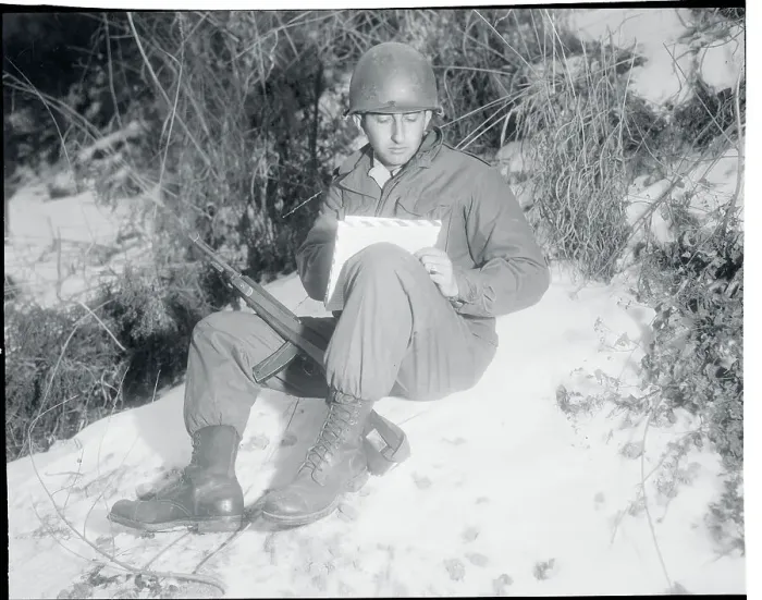 Framed Print : Soldier Writing a Letter Framed Print : Soldier Writing a Letter