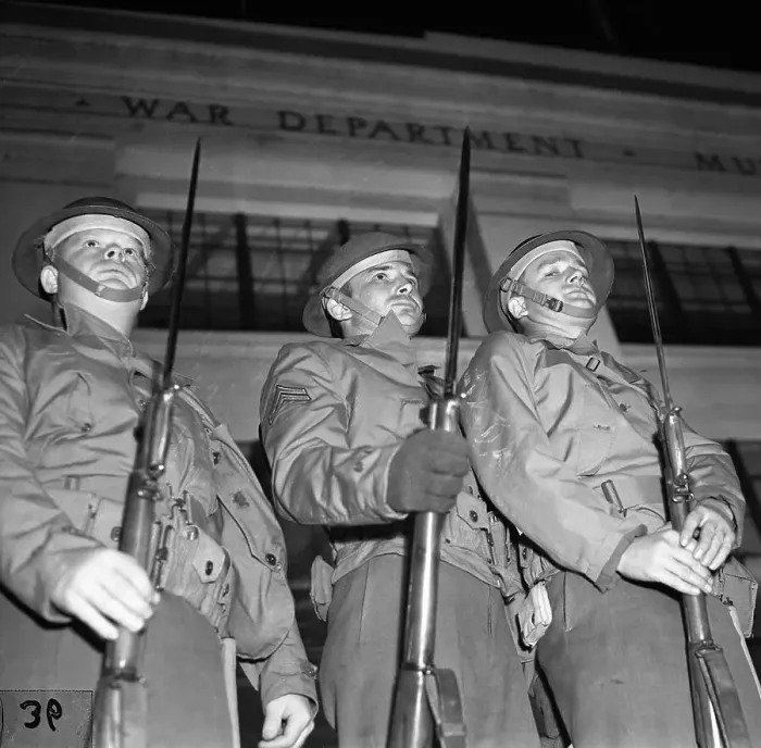 Framed Print : Soldiers with Bayonets Guard War Department Framed Print : Soldiers with Bayonets Guard War Department