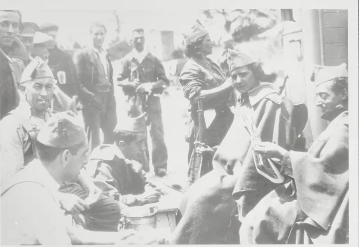 Framed Print : Soldiers During Break in Fighting Framed Print : Soldiers During Break in Fighting