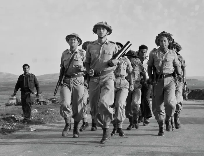 Framed Print : Soldiers Carrying Message