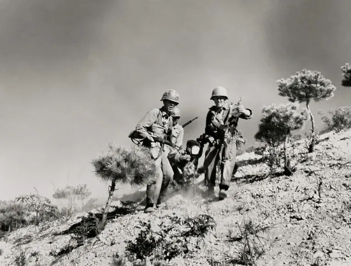Framed Print : Soldiers Carrying Wounded Man Framed Print : Soldiers Carrying Wounded Man