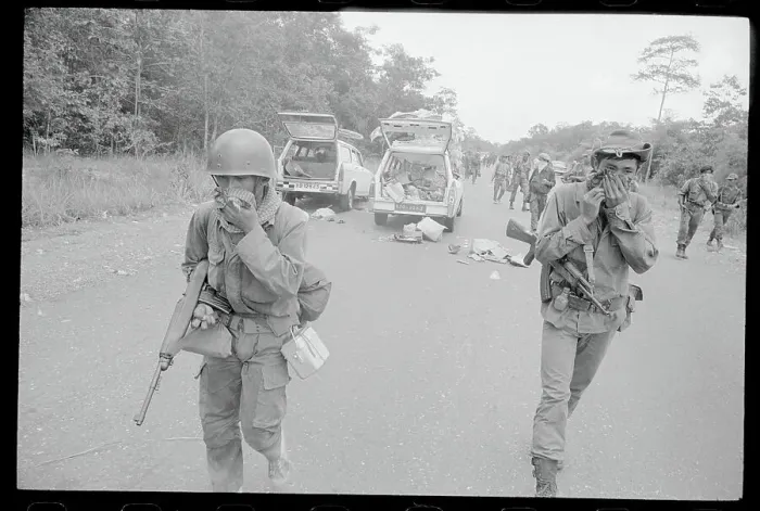 Framed Print : Soldiers Covering Their Faces Framed Print : Soldiers Covering Their Faces