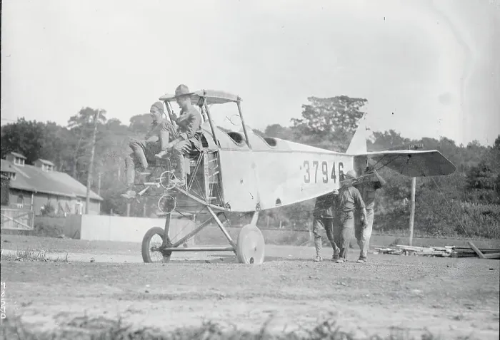 Framed Print : Soldiers in DeHaviland Plane