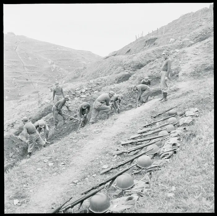 Framed Print : Soldiers Digging Trenches Framed Print : Soldiers Digging Trenches