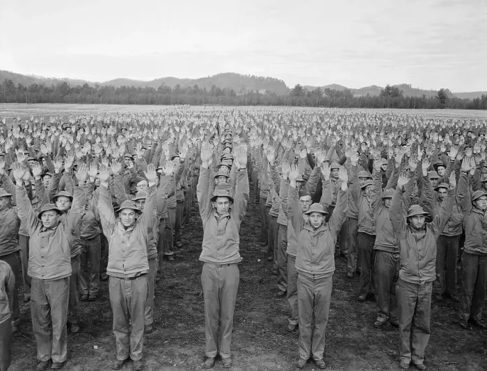 Framed Print : Soldiers Doing Calisthenics Framed Print : Soldiers Doing Calisthenics