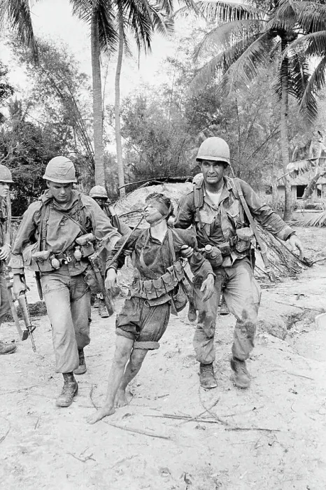 Framed Print : Soldiers Dragging Vietcong from Bunker Framed Print : Soldiers Dragging Vietcong from Bunker
