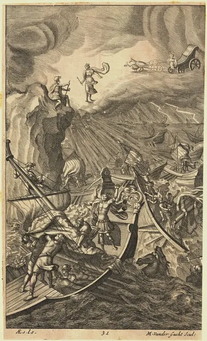 Framed Print : Soldiers Drowning at Sea Framed Print : Soldiers Drowning at Sea