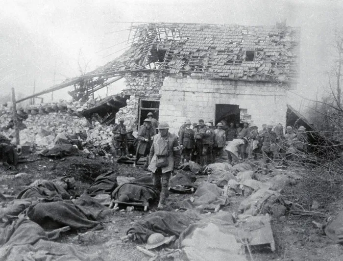 Framed Print : Soldiers Examining Building Wreckage Framed Print : Soldiers Examining Building Wreckage
