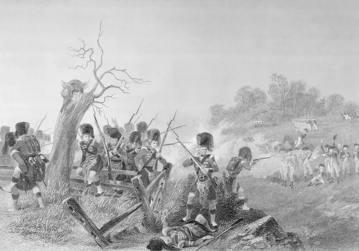 Framed Print : Soldiers Fighting in Revolutionary War Framed Print : Soldiers Fighting in Revolutionary War