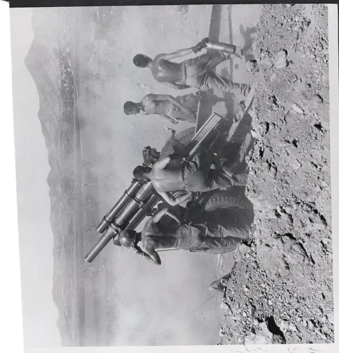 Framed Print : US Soldiers Firing Howitzer on North Korean Positions