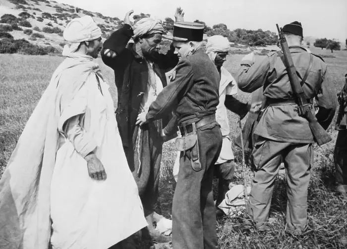 Framed Print : Soldiers Frisking Civilians Framed Print : Soldiers Frisking Civilians