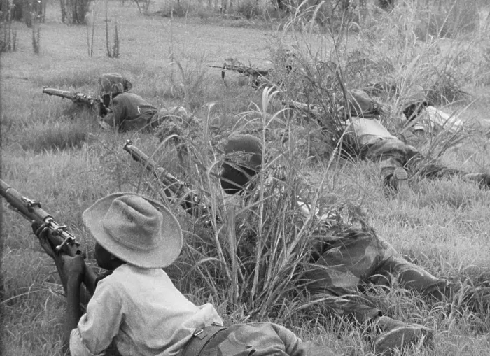 Framed Print : Soldiers On Ground In Cover; Fighting Framed Print : Soldiers On Ground In Cover; Fighting