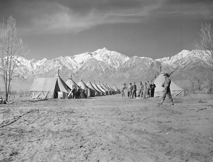 Framed Print : Soldiers Guarding Camp Framed Print : Soldiers Guarding Camp
