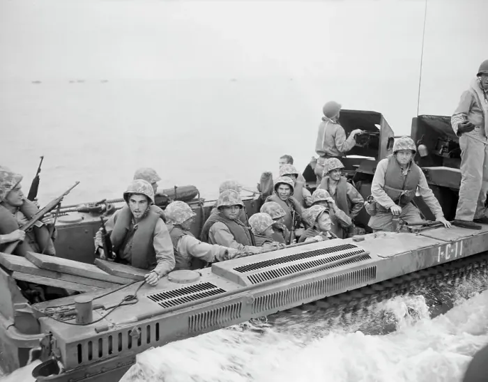 Framed Print : Soldiers at Inchon Invasion Framed Print : Soldiers at Inchon Invasion
