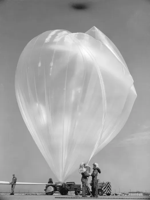 Framed Print : Soldiers Inflating Weather Balloon at Lowry Air Force Base Framed Print : Soldiers Inflating Weather Balloon at Lowry Air Force Base