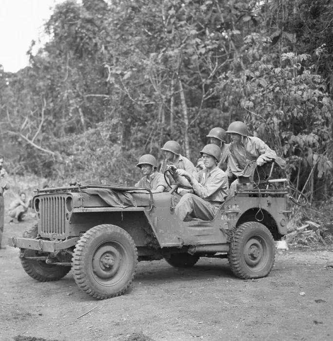 Framed Print : Soldiers In Jeep Framed Print : Soldiers In Jeep