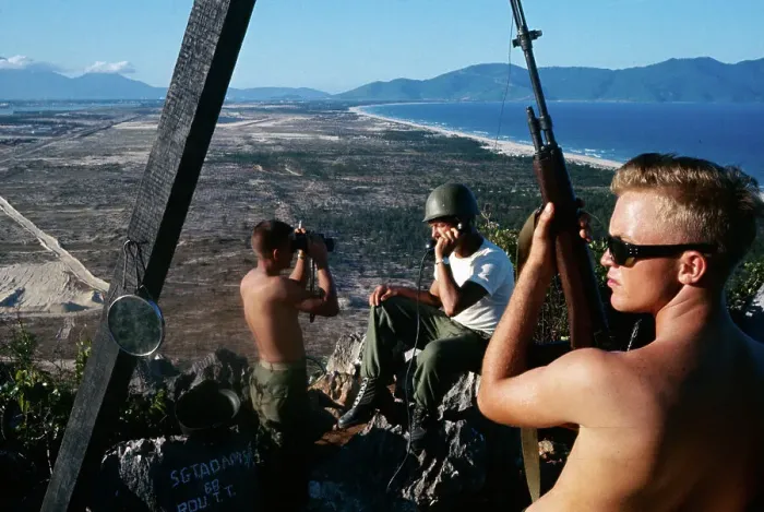 Framed Print : Soldiers Keeping Lookout over US Airbase Framed Print : Soldiers Keeping Lookout over US Airbase