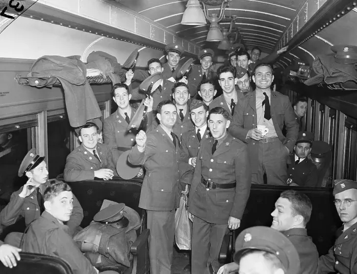 Framed Print : Soldiers Leaving for Posts Framed Print : Soldiers Leaving for Posts
