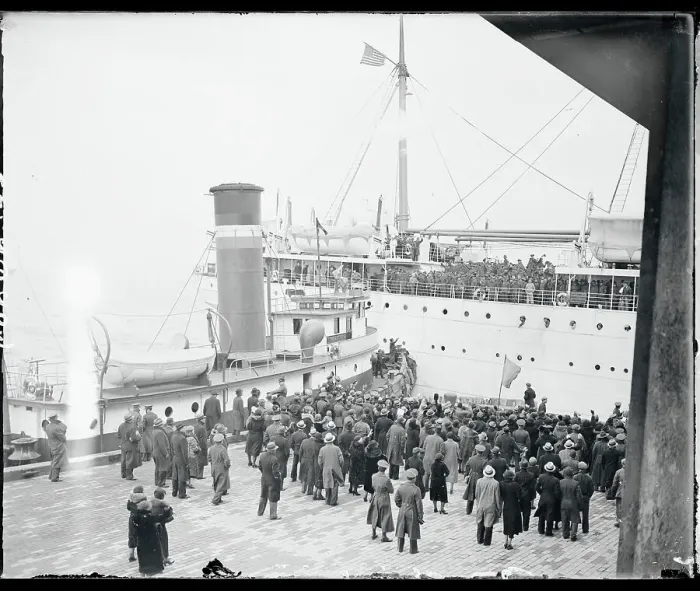 Framed Print : Soldiers Leaving by Ship Framed Print : Soldiers Leaving by Ship