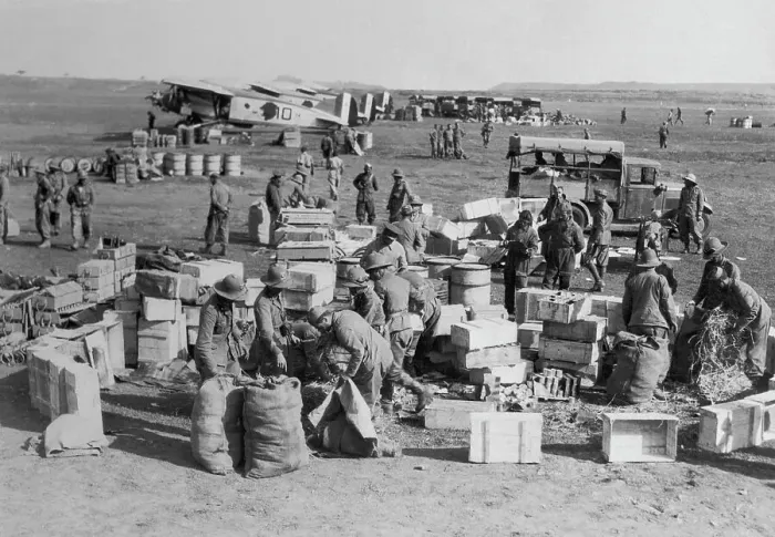 Framed Print : Soldiers Load Up Food To Take To Troops Framed Print : Soldiers Load Up Food To Take To Troops