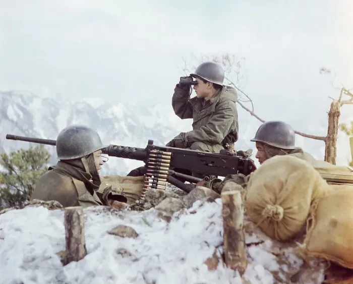 Framed Print : Soldiers Manning Machine Gun Framed Print : Soldiers Manning Machine Gun