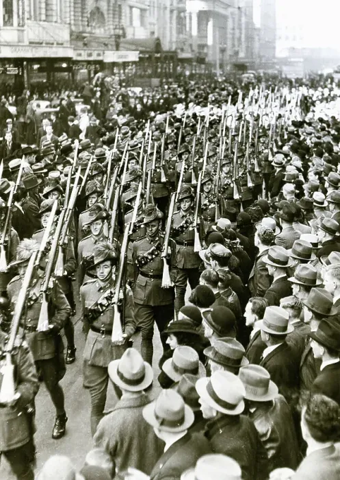 Framed Print : Soldiers Marching