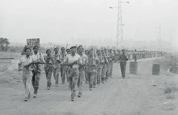 Framed Print : Soldiers Marching at Republic of Katanga Framed Print : Soldiers Marching at Republic of Katanga