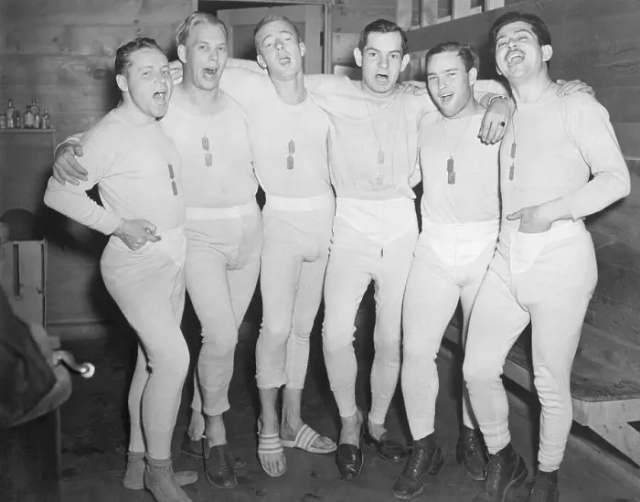 Framed Print : Soldiers Model Underwear Framed Print : Soldiers Model Underwear
