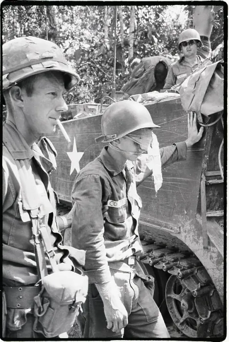 Framed Print : Soldiers near Tank Framed Print : Soldiers near Tank