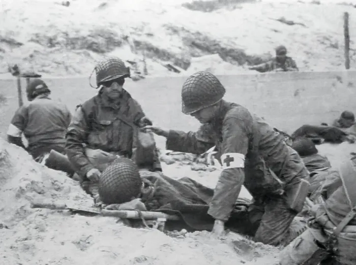 Framed Print : Soldiers on Normandy Framed Print : Soldiers on Normandy