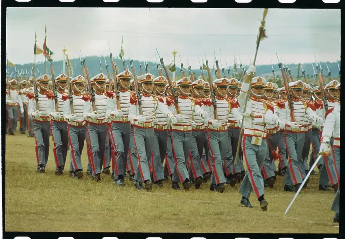 Framed Print : Soldiers During Outdoor Activity