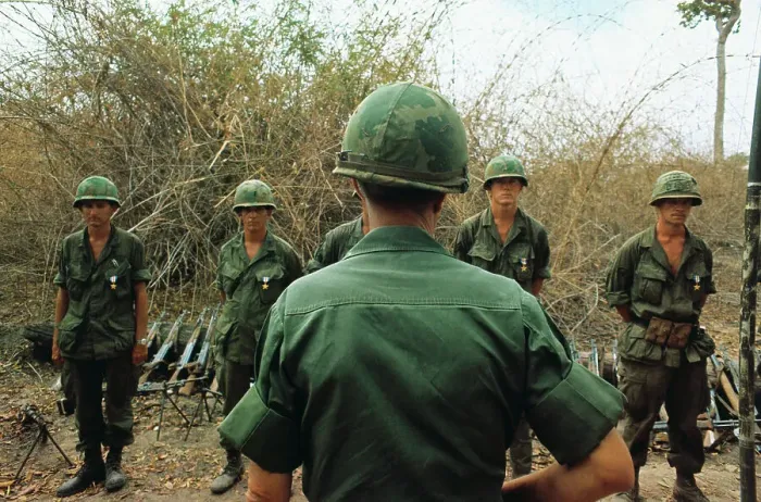 Framed Print : Soldiers on Patrol in Vietnam Framed Print : Soldiers on Patrol in Vietnam