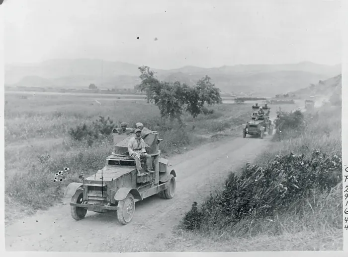 Framed Print : Soldiers Patrolling in Cars Framed Print : Soldiers Patrolling in Cars