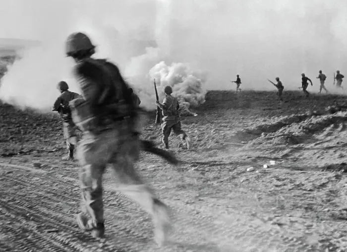 Framed Print : Soldiers Performing Maneuvers Framed Print : Soldiers Performing Maneuvers