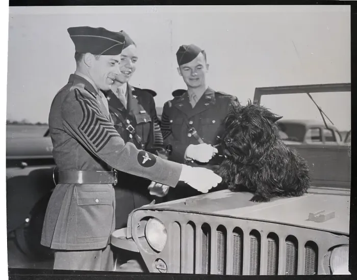 Framed Print : Soldiers And The Presidents Dog Framed Print : Soldiers And The Presidents Dog