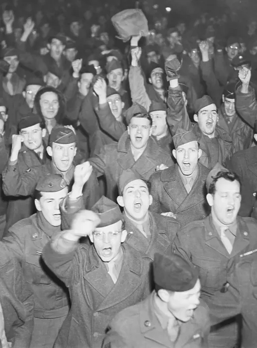 Framed Print : Soldiers Protesting Delay in Being Sent Home Framed Print : Soldiers Protesting Delay in Being Sent Home