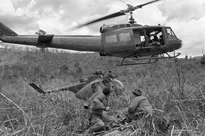 Framed Print : Soldiers Recovering Grounded Helicopter Framed Print : Soldiers Recovering Grounded Helicopter